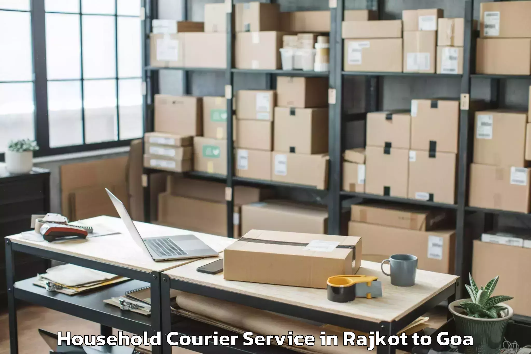 Leading Rajkot to Sancoale Household Courier Provider